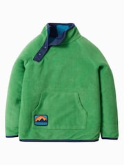 Frugi Blue Stripe Reversible Snuggle Fleece - Image 3 of 5