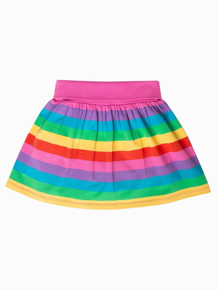 Frugi Multi Rainbow Stripe Spring Skort - Image 1 of 2