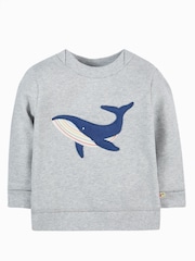 Frugi Grey Cotton Easy on Sweatshirt - Image 1 of 3