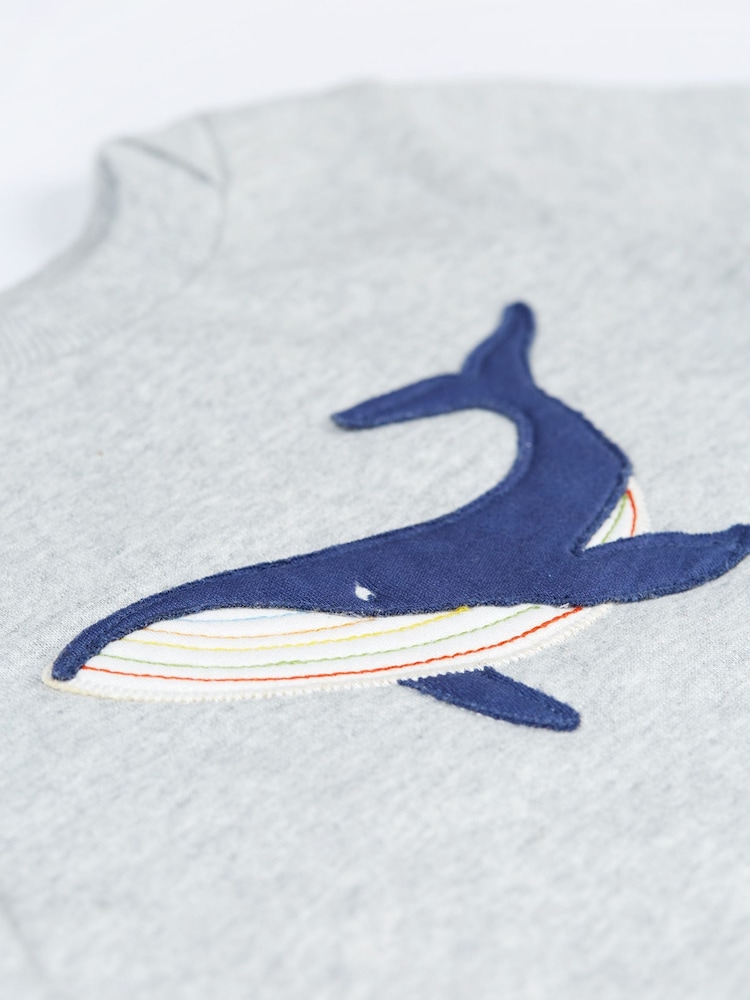 Frugi Grey Cotton Easy on Sweatshirt - Image 3 of 3