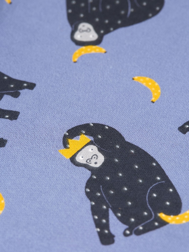 Frugi Purple Organic Cotton Samson Printed Shorts - Image 4 of 4