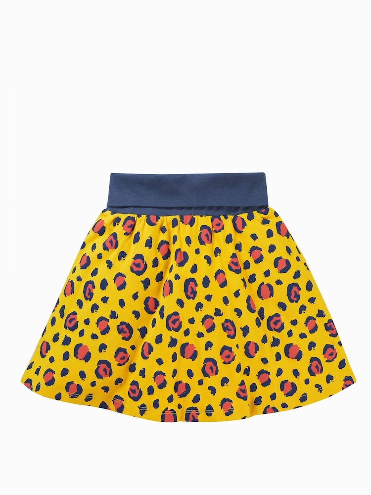 Frugi Yellow Animal Print Skort - Image 1 of 4 Frugi Yellow Animal Print Skort - Image 1 of 4