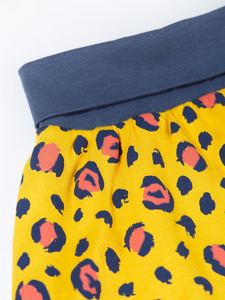 Frugi Yellow Animal Print Skort - Image 2 of 4 Frugi Yellow Animal Print Skort - Image 2 of 4