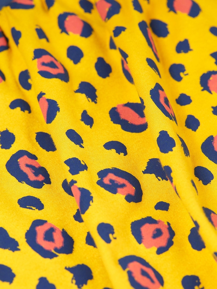 Frugi Yellow Animal Print Skort - Image 4 of 4