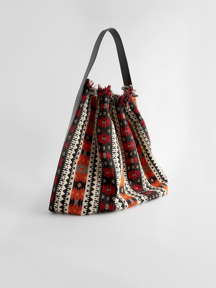 Aztec Jacquard Shopper Bag - Image 2 of 5