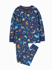 Frugi Blue Rainbow Sea Pyjama Set - Image 1 of 3