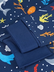 Frugi Blue Rainbow Sea Pyjama Set - Image 2 of 3