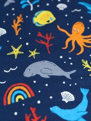 Frugi Blue Rainbow Sea Pyjama Set - Image 3 of 3