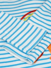 Frugi Blue Stripe Octopus Applique Top - Image 3 of 4