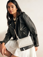 Bone Small Leather Zip Cross-Body Bag - Image 1 of 9