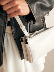 Bone Small Leather Zip Cross-Body Bag - Image 2 of 9