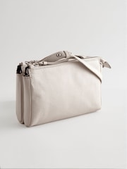 Bone Small Leather Zip Cross-Body Bag - Image 4 of 9