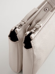 Bone Small Leather Zip Cross-Body Bag - Image 6 of 9