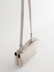 Bone Small Leather Zip Cross-Body Bag - Image 8 of 9