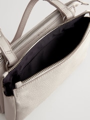 Bone Small Leather Zip Cross-Body Bag - Image 9 of 9