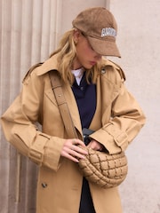 Mink Brown Padded Sling Bag - Image 3 of 9