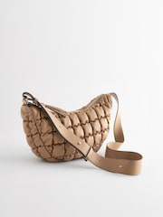 Mink Brown Padded Sling Bag - Image 5 of 9