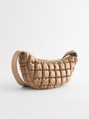 Mink Brown Padded Sling Bag - Image 6 of 9