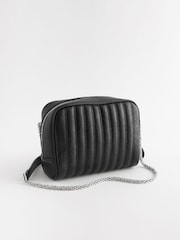 Black Quilted Camera Bag - Image 5 of 8