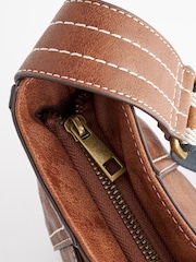 Tan Brown Casual Messenger Bag - Image 10 of 11