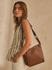 Tan Brown Casual Messenger Bag - Image 2 of 11
