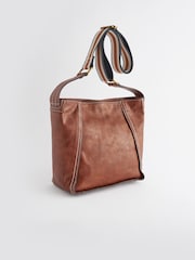 Tan Brown Casual Messenger Bag - Image 7 of 11