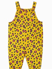 Frugi Yellow Animal Print  Dungarees - Image 1 of 4