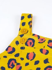 Frugi Yellow Animal Print  Dungarees - Image 2 of 4