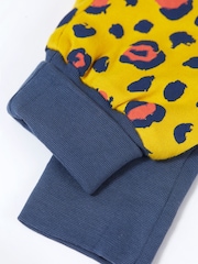 Frugi Yellow Animal Print  Dungarees - Image 4 of 4