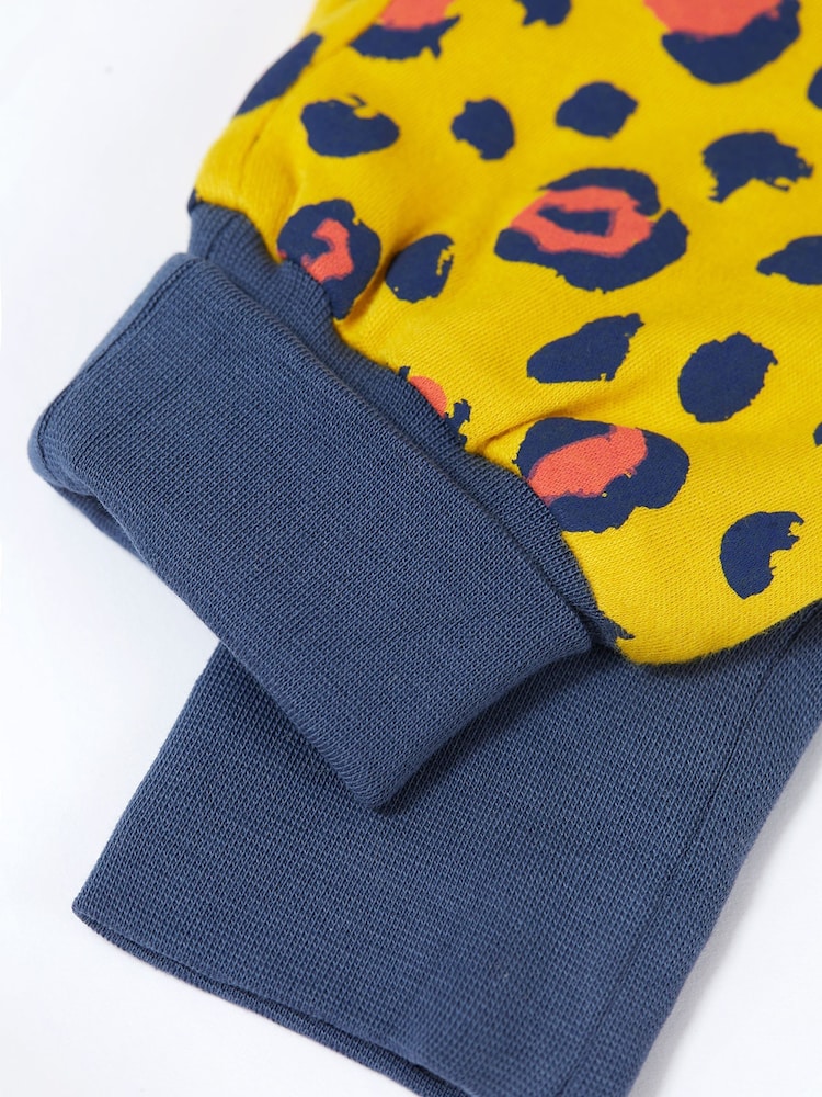 Frugi Yellow Animal Print  Dungarees - Image 4 of 4