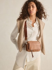 Tan Brown Utility Wash Cross-Body Bag - Image 1 of 11