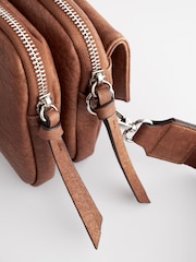 Tan Brown Utility Wash Cross-Body Bag - Image 10 of 11