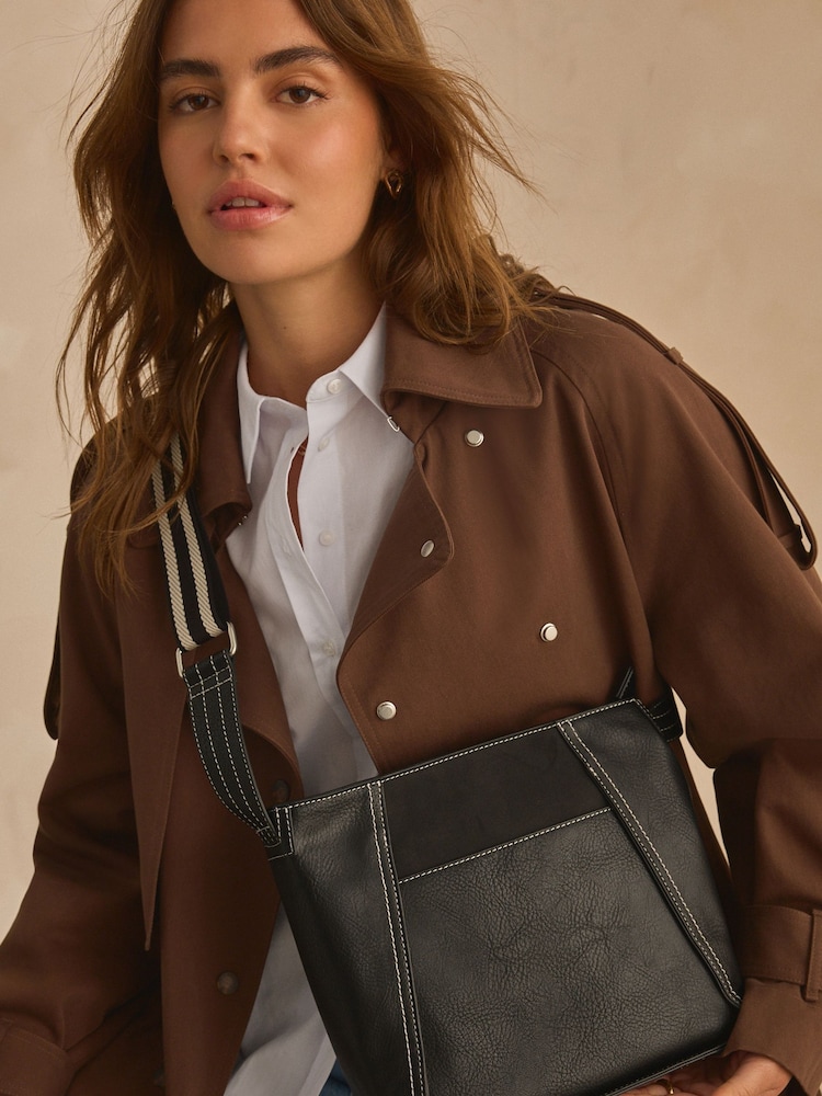 Black Casual Messenger Bag - Image 1 of 5