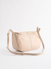 Taupe Leather Sling Bag - Image 4 of 8
