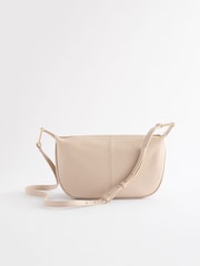 Taupe Leather Sling Bag - Image 5 of 8