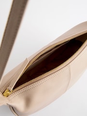 Taupe Leather Sling Bag - Image 6 of 8