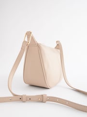 Taupe Leather Sling Bag - Image 7 of 8