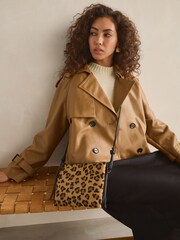 Leopard Leather Cross-Body Bag - Image 1 of 9
