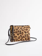 Leopard Leather Cross-Body Bag - Image 5 of 9