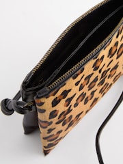 Leopard Leather Cross-Body Bag - Image 9 of 9