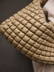 Khaki Green Padded Shoulder Bag - Image 5 of 5
