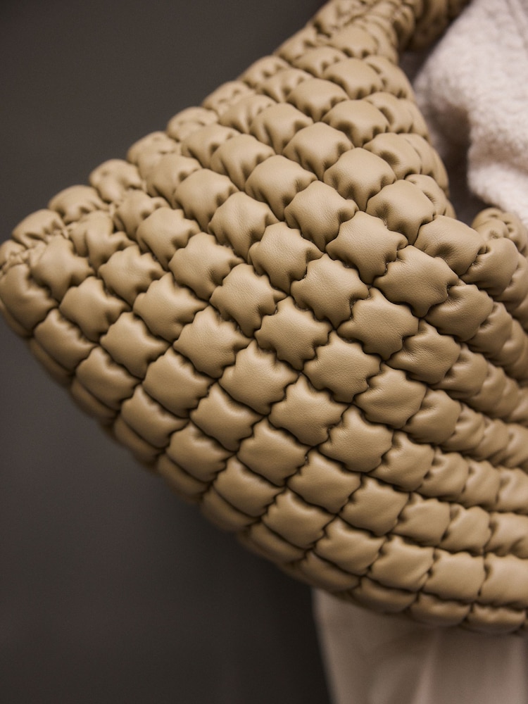 Khaki Green Padded Shoulder Bag - Image 5 of 5