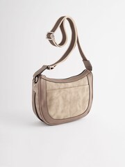 Grey Cross-Body Saddle Bag - Image 5 of 10