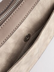 Grey Cross-Body Saddle Bag - Image 9 of 10