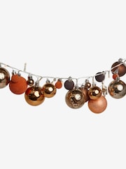 Copper Lit Bauble Christmas Garland - Image 4 of 5