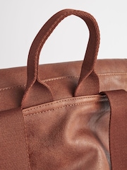 Tan Brown Casual Backpack - Image 6 of 9