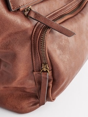 Tan Brown Casual Backpack - Image 8 of 9