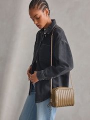 Khaki Green Quilted Camera Bag - Image 1 of 10