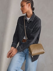 Khaki Green Quilted Camera Bag - Image 2 of 10