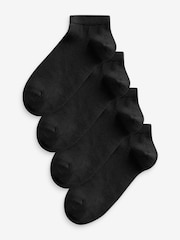 Black Modal Trainer Socks 4 Pack - Image 1 of 2